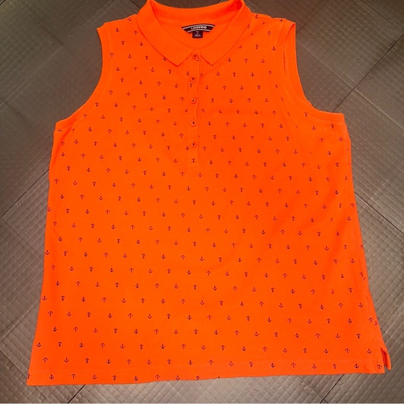 Lands' End Tops - LANDS END WOMENS SIZE 18 SLEEVELESS ANCHOR SHIRT
